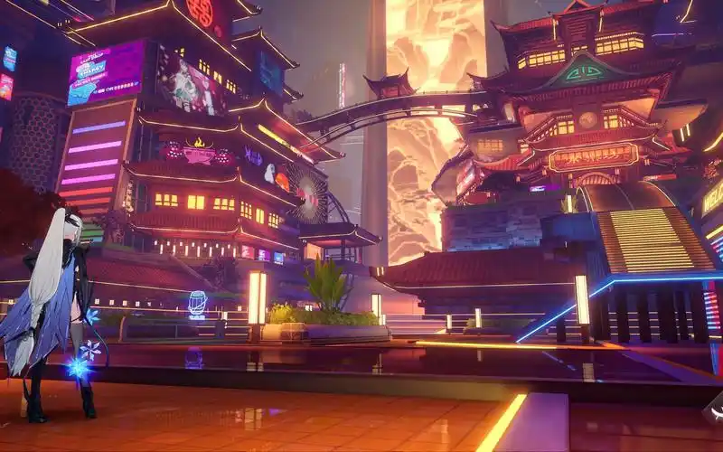 国产二次元开放世界手游 国风赛博朋克 镜月街bgm欣赏