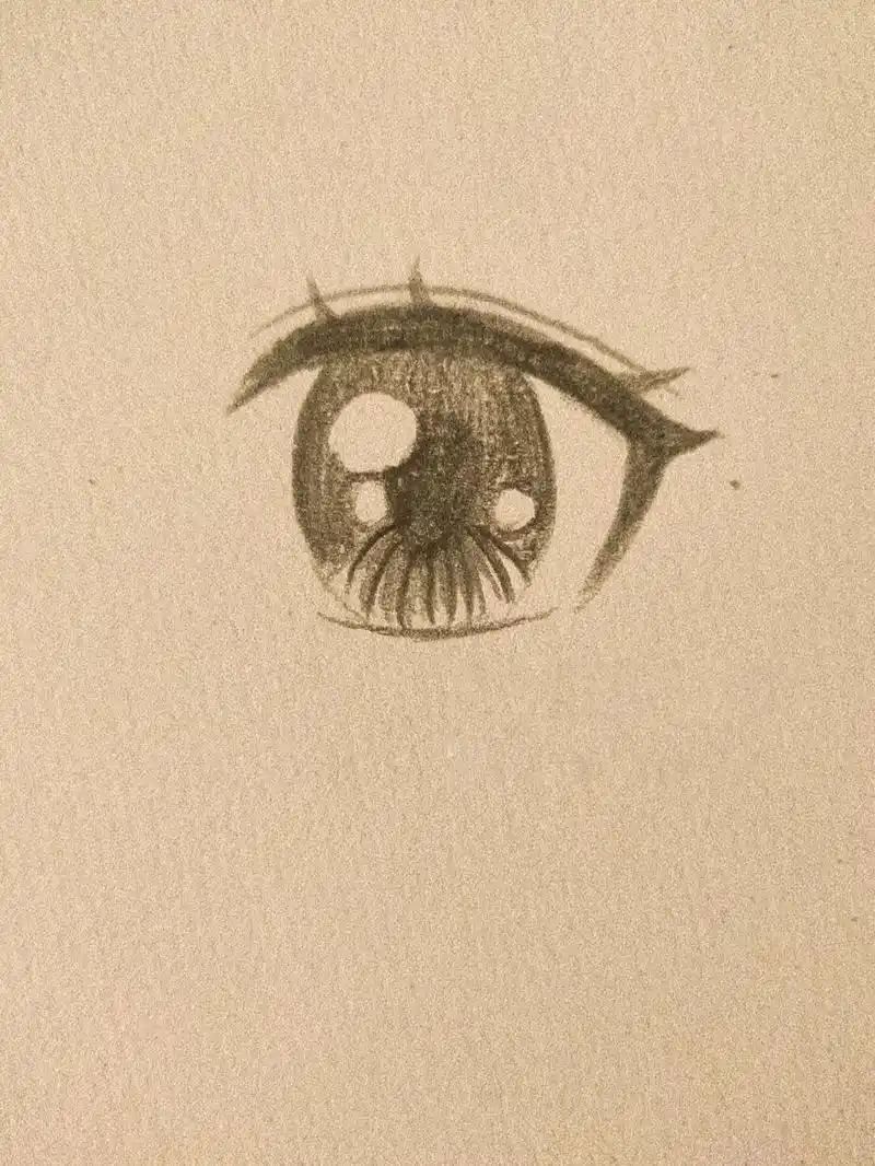 动漫人物,眼睛画法(详细) 总有人问我眼睛怎么画,今天把我画眼睛的