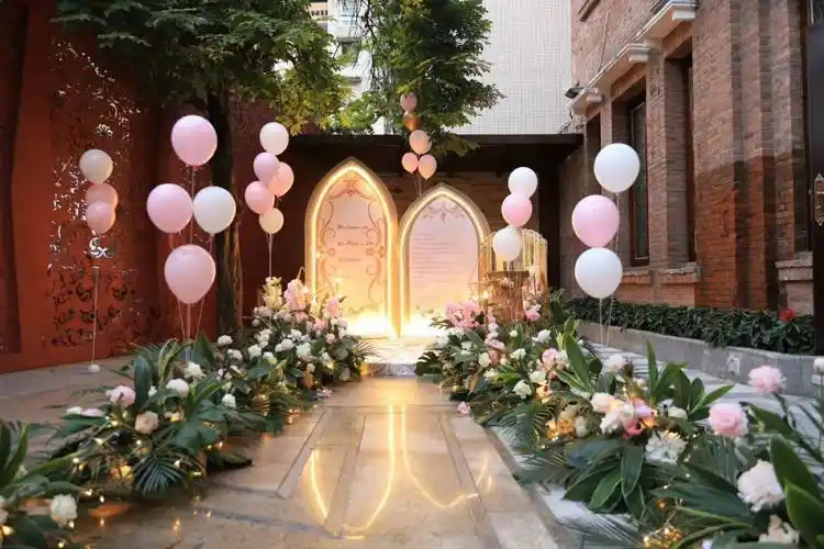 气球场地布置.公司年会布置.婚庆策划布置.生日宴会布置.