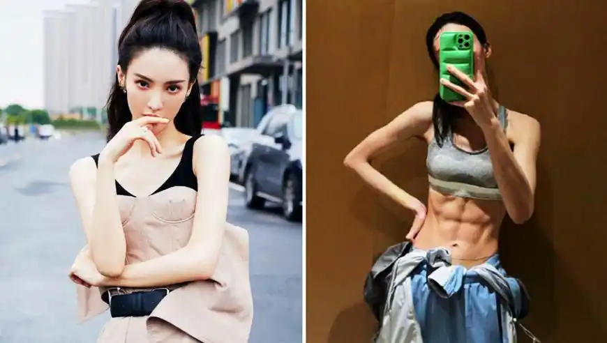 金晨的身材有多夸张?四块大腹肌令人惊呆,特意拿身材与网友调侃