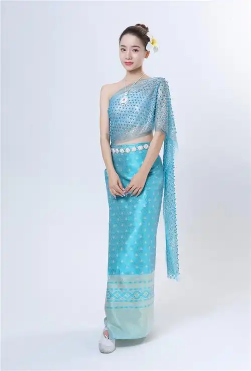 傣族服装泰国西双版纳裙套装情人节影楼摄影写真女装旅游民族风裙子