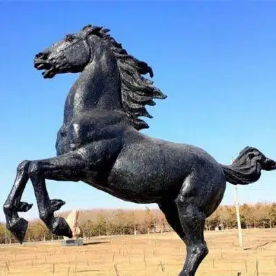 公园动物立马铜雕