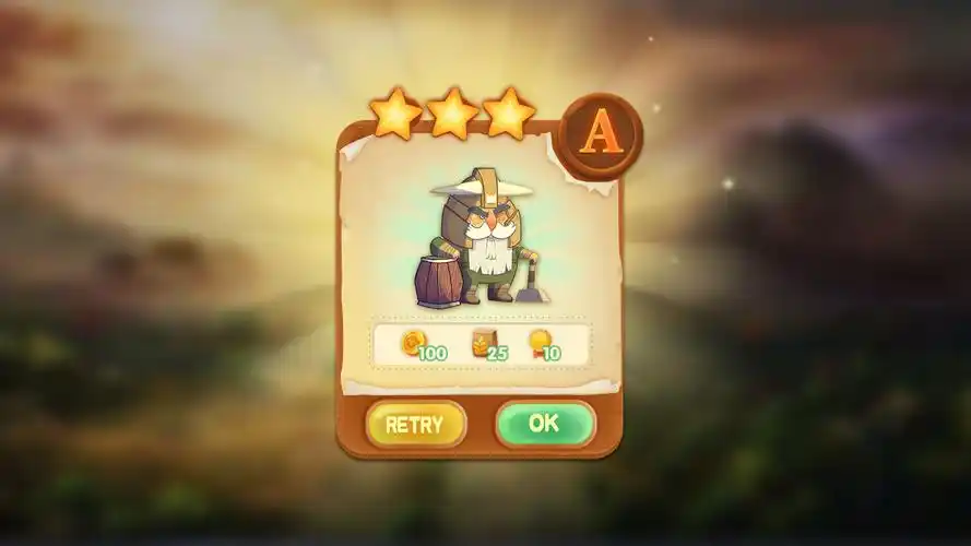 通关界面|ui|游戏ui|风吹过的沙城 - 临摹作品 - 站酷 (zcool)