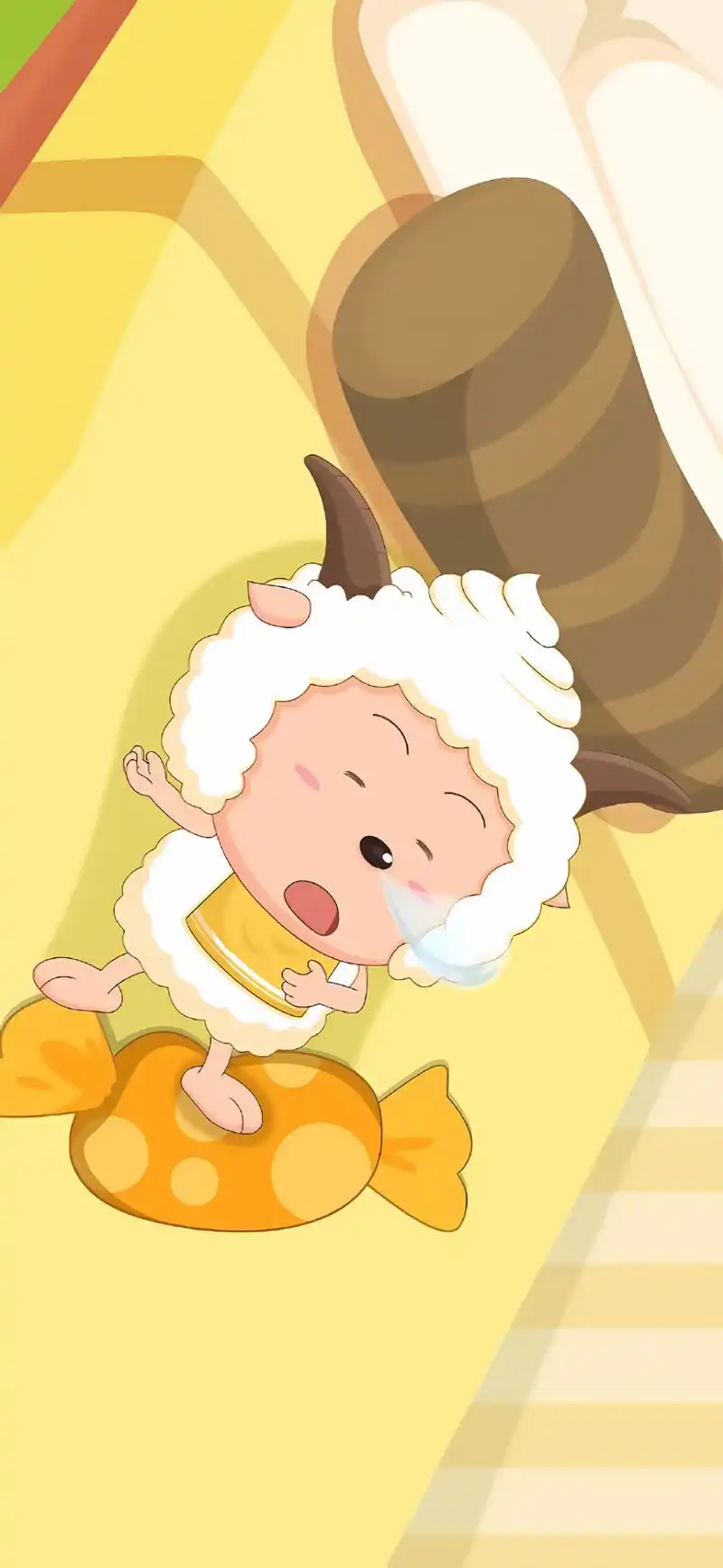 懒羊羊手机壁纸——幸福的日子就是吃饱了撑着去睡觉的日子