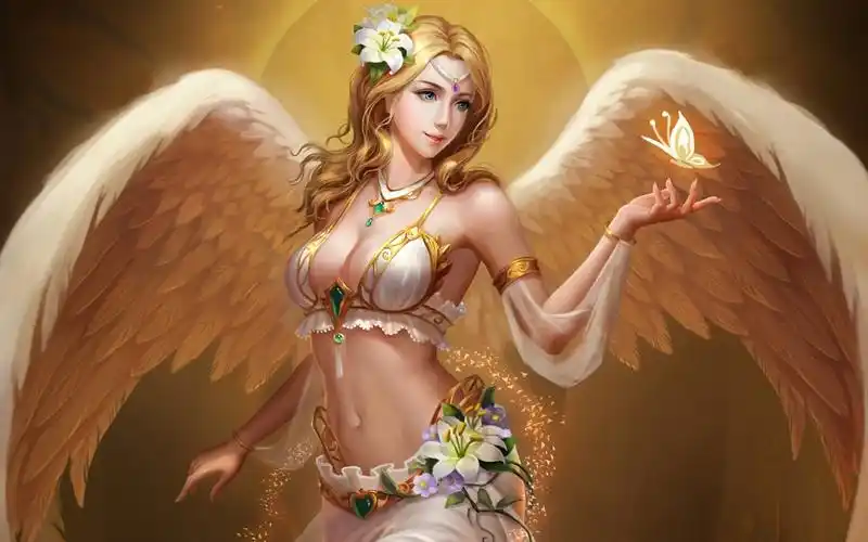 唯美奇幻天使之翼高清桌面壁纸高清大图预览1920x1200_卡通动漫下载