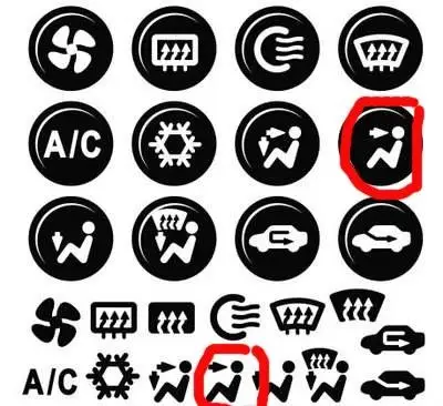 机动车仪表板亮什么表示迎面出风