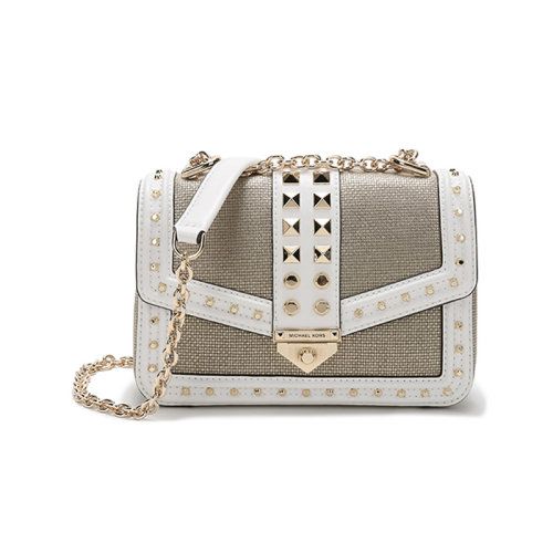michael kors/迈克·科尔斯 2021款 mk女包 soho系列织物/配皮铆钉