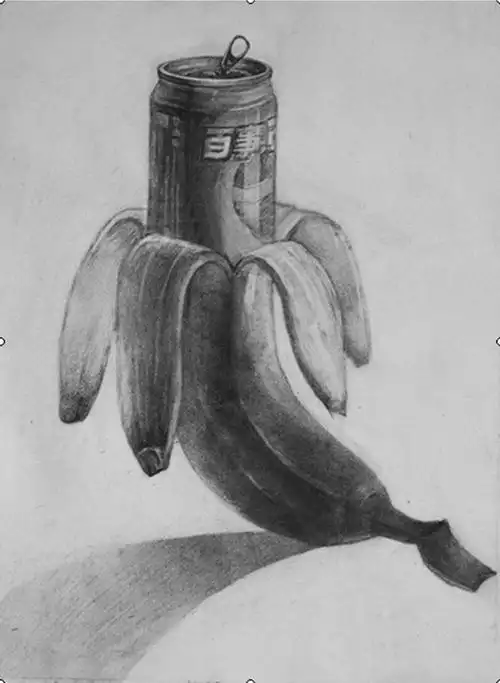 创意的静物素描