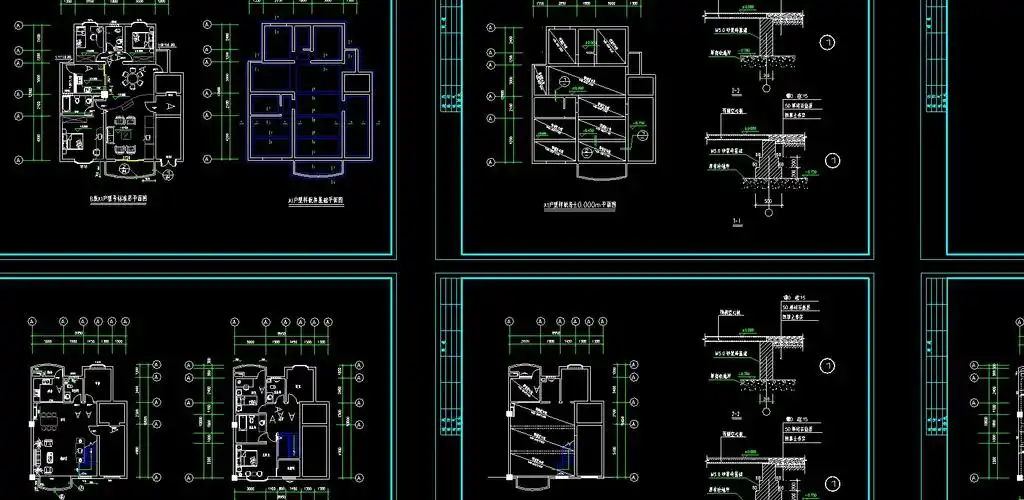 某别墅样板房竣工图