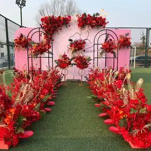 婚庆排花仿真花舞台t台路引图片