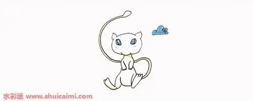 神奇宝贝梦幻简笔画下载