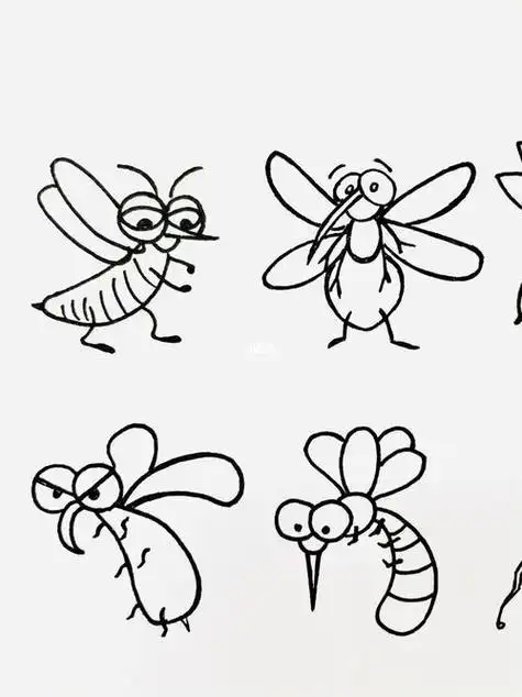 蚊子简笔画简单