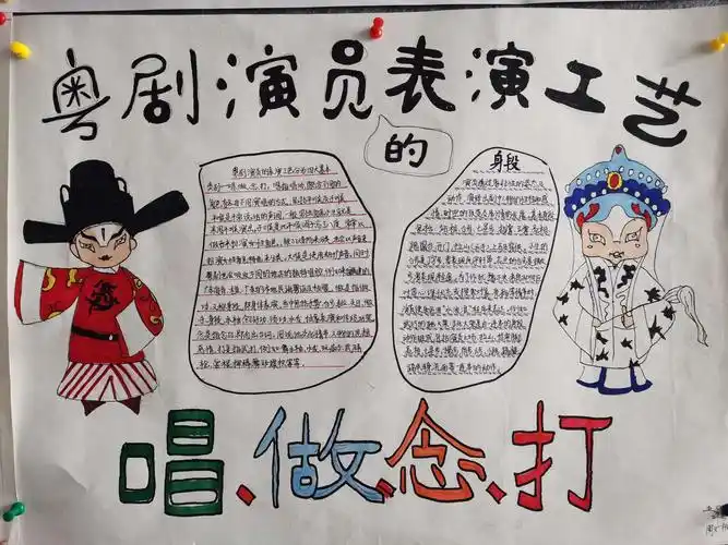 2020年6日粤剧手抄报作品