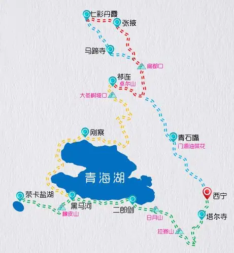 骑行青海湖·青甘小环线5天4晚轻松游 青海奇观迷宿客 河西胜景恋游人