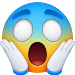 下载"恐惧中尖叫的脸" emoji高清大图 - emoji表情大全,emoji百科