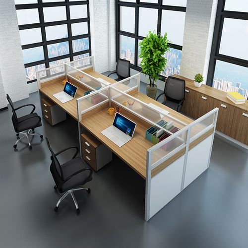 职员办公桌_职员办公桌电脑桌2/4/6人位公司屏风卡座办公组合 - 阿里