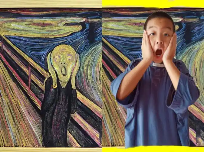 快乐双语"世界名画-真人模仿秀"美术小课堂记录 - 美篇