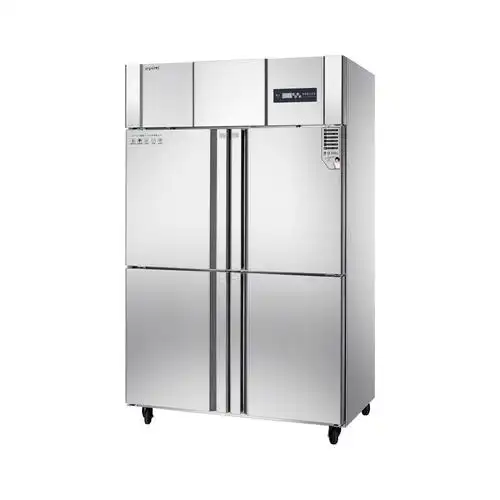 美厨商用冷柜不锈钢双温保鲜厨房餐厅冷藏冰箱四门立式直冷冷冻冰柜ae