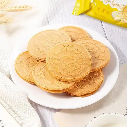 9折]徐福记饼干法式薄饼香芋味150g零食糕点下午茶夹心饼干小吃