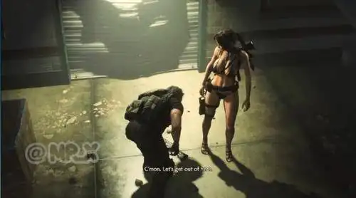 黑色比基尼爱丽丝生化危机3爱丽丝性感mod