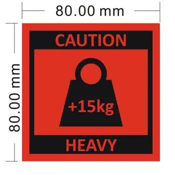 dzq亚马逊fba超重标签 警告标签 team lift标签 heavy package贴纸