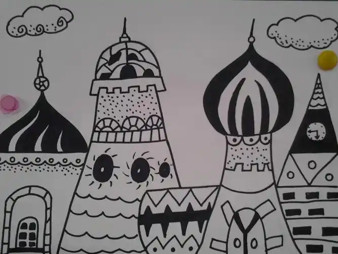 线描画——《公主的城堡》(郭) - 果果三班 - 落入凡间的精灵