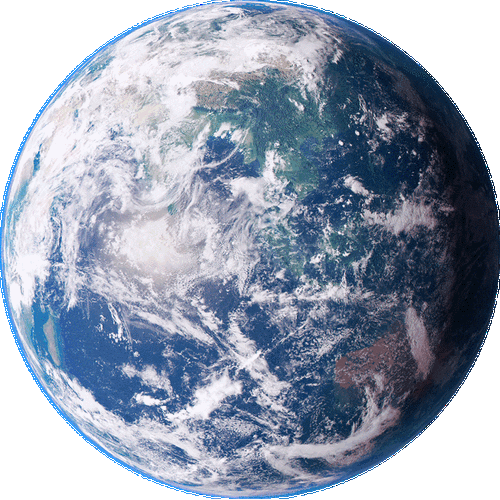 地球表面整体全景