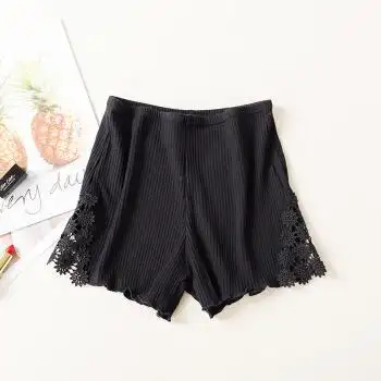 安全裤防走光女夏纯棉可外穿日系学生三分螺纹防狼裤女短款打底裤