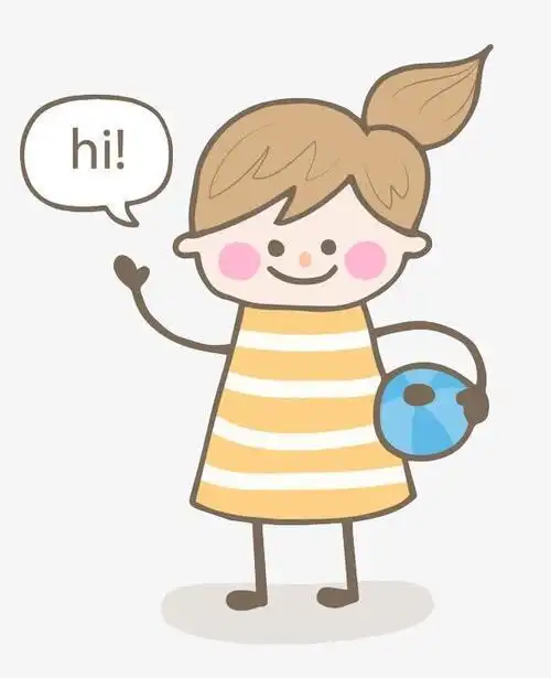 打招呼方式幼儿园简笔画