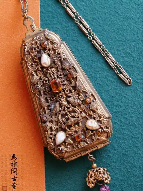 欧洲古董首饰化妆盒