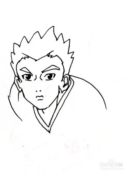 旋风小子简笔画