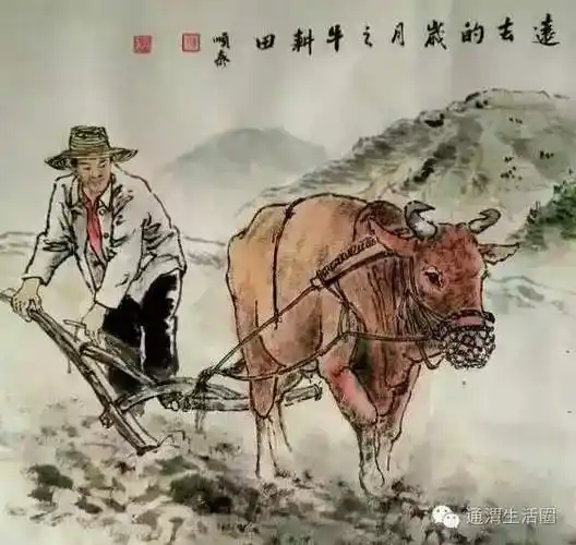 通渭画家的农村生活画