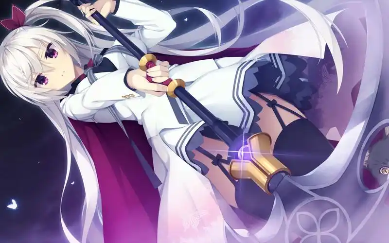 手持镰刀的少女