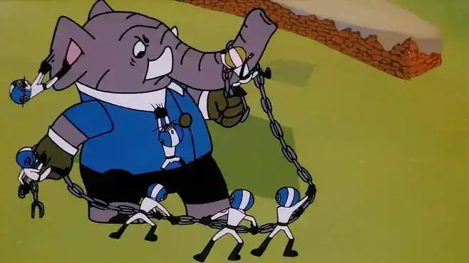 救援队长:大象偷吃红土,黑猫警长下命令,白猫们去抓大象-母婴亲子视频