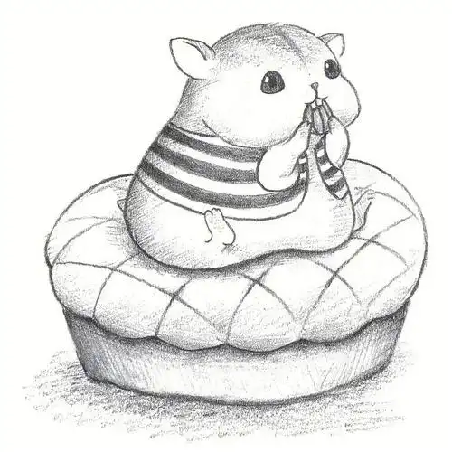 绘画  #铅笔  #素描  #呆萌  #可爱动物  #铅笔素描  #简笔画  #零