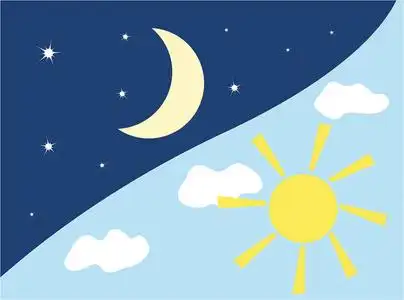白天和黑夜卡图片