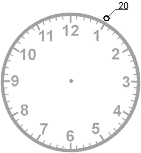 不带时针和分针的简笔画钟表