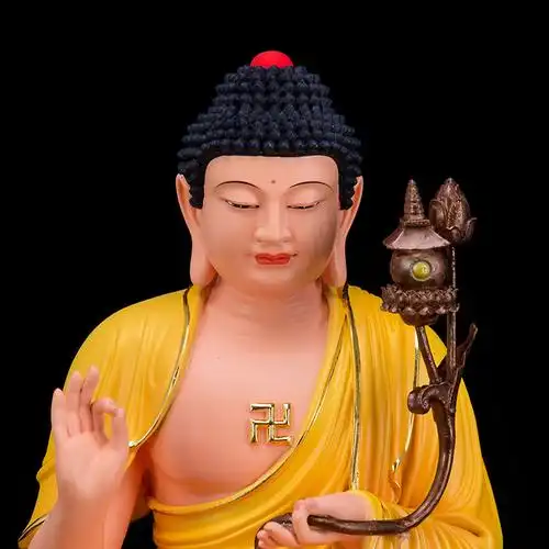 定光燃灯古佛佛像树脂佛普光灯如来家居供奉摆件