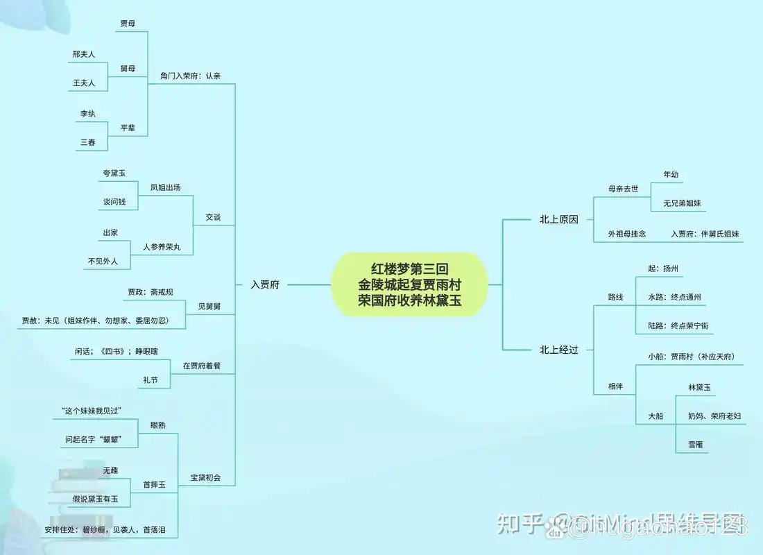 求红楼梦一到三十回的思维导图