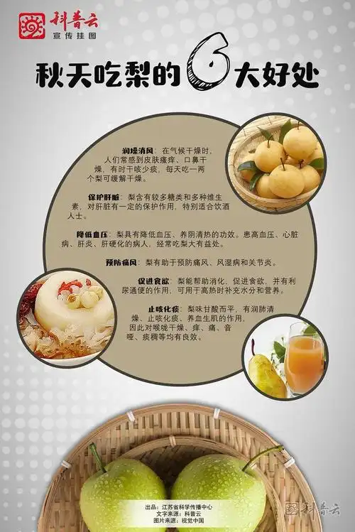 秋天吃梨的6大好处
