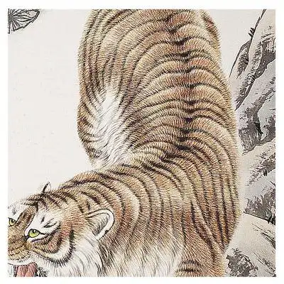 李冲《虎啸雄风》实力派画家