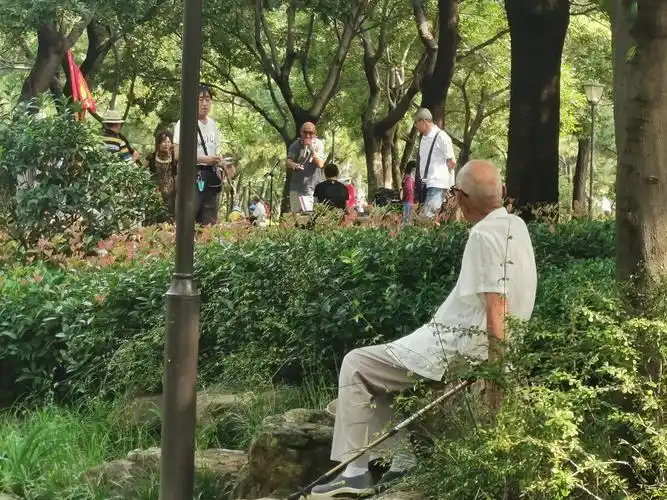 公园的两种老人