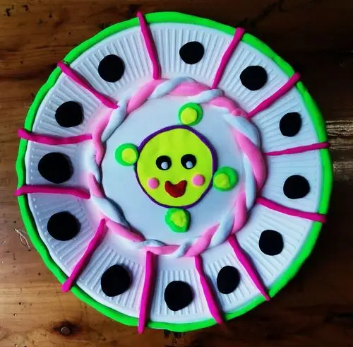 纸盘装饰(粘土) - 美篇