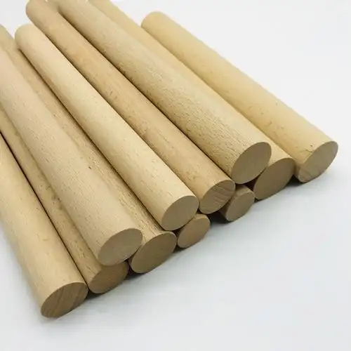 厂家批发木质圆木条榉木圆木棒木棍木圆条diy手工木棒木杆瑜伽棍