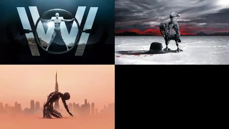 《西部世界》1.2.3三季 片头对比 开场主题曲对齐123