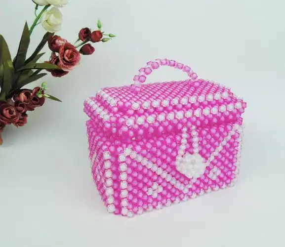 diy手工串珠材料包首饰盒百宝箱收纳盒时尚创意家居饰品潮