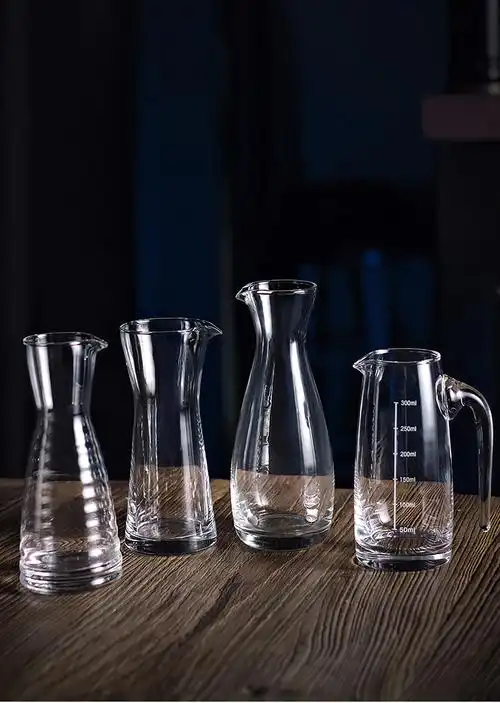 知南白酒杯套装分酒器小酒杯一口杯shot杯杯家用饭店用酒盅玻璃6只