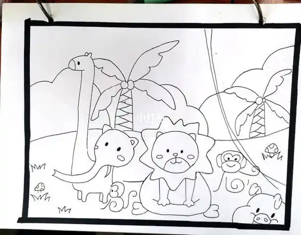动物园简笔画图片大全