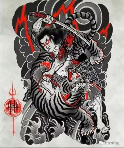 日式满背纹身图案