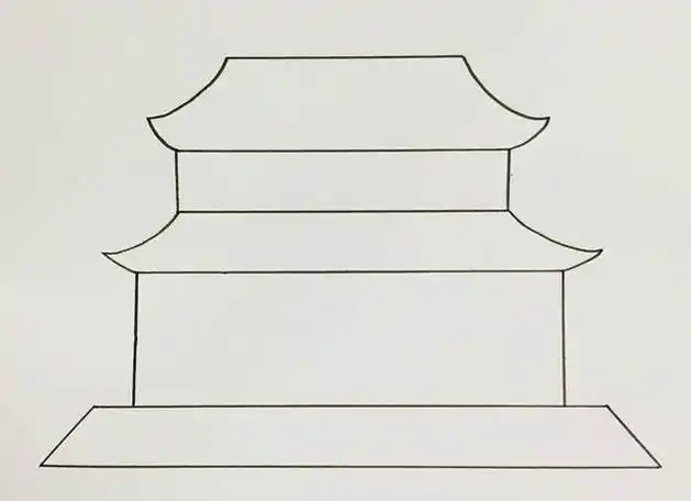 简笔画故宫手绘图片 皇宫简笔画图片大全大图